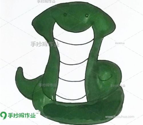 小蛇卡通画