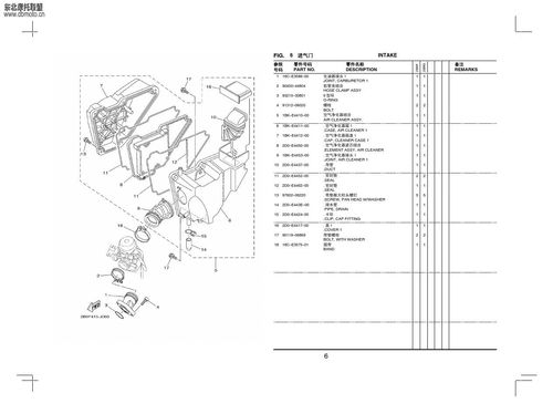 摩托车零部件图册 yamaha越野天剑 2b9-fg