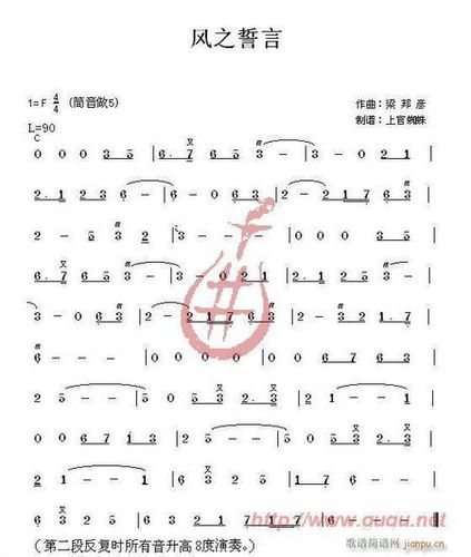 求大神 给准确的 《见龙卸甲》那段笛子的 简谱! 之前