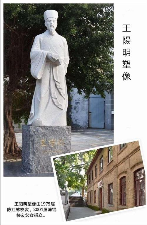 赣州一中王阳明塑像