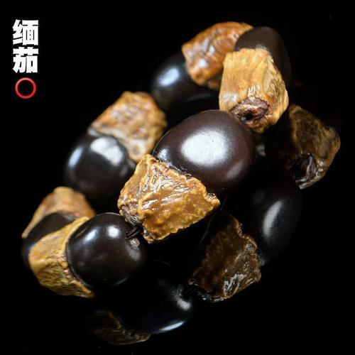 厂家批发缅茄菩提子佛珠手串饰品 缅甸文玩缅茄菩提子