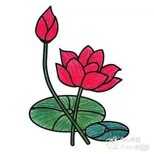 花朵简笔画彩色大图