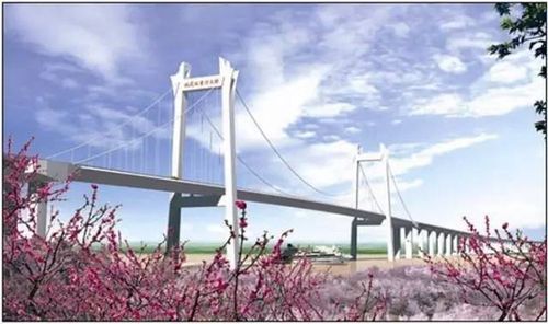 该桥位于巩义市南河渡镇,北至焦作温县,距下游郑州黄河公路大桥约60