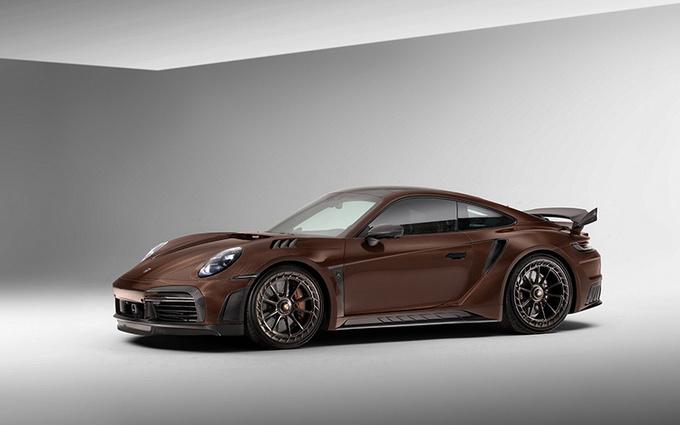 全碳纤维覆盖巧克力配色保时捷911turbos改装版27秒破百