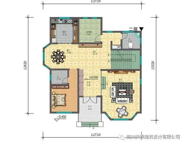 南充高坪区二层乡村别墅 小洋房别墅图纸 36万建别墅施工队