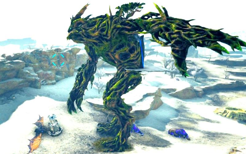 方舟生存进化-灭绝.12 单守空投的森林泰坦