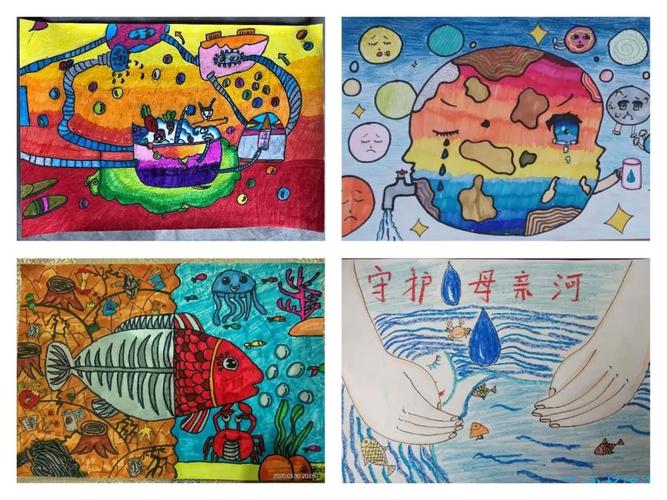 比赛素材节水护水儿童画比赛评选