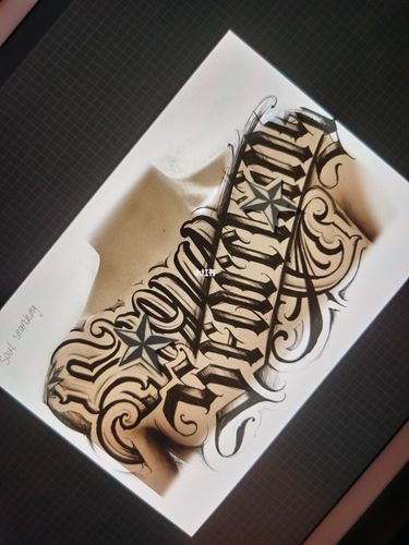 桂林纹身-花体字纹身-花胸纹身-纹身手稿_纹身_花体字