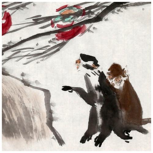 徐培晨《事事如意》 东方猴王 当代著名的画猴大师