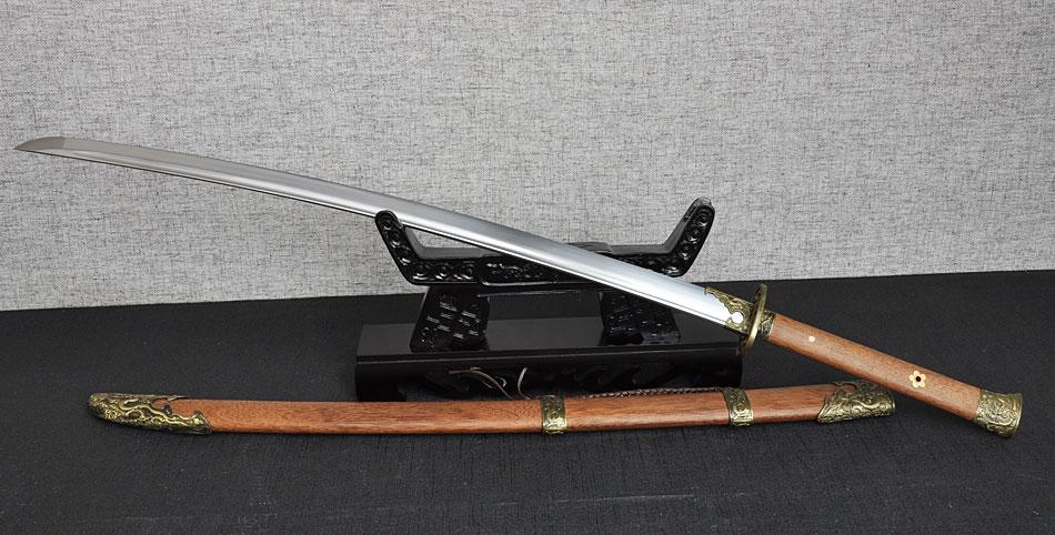 清武士刀/高锰钢/合金装/花梨木/106cm/-龙刃堂-龙泉