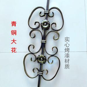 铁艺实心烤漆成品护栏栏杆 楼梯扶手护栏 飘窗 阁楼立柱