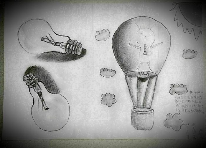 灯泡绘画以及联想