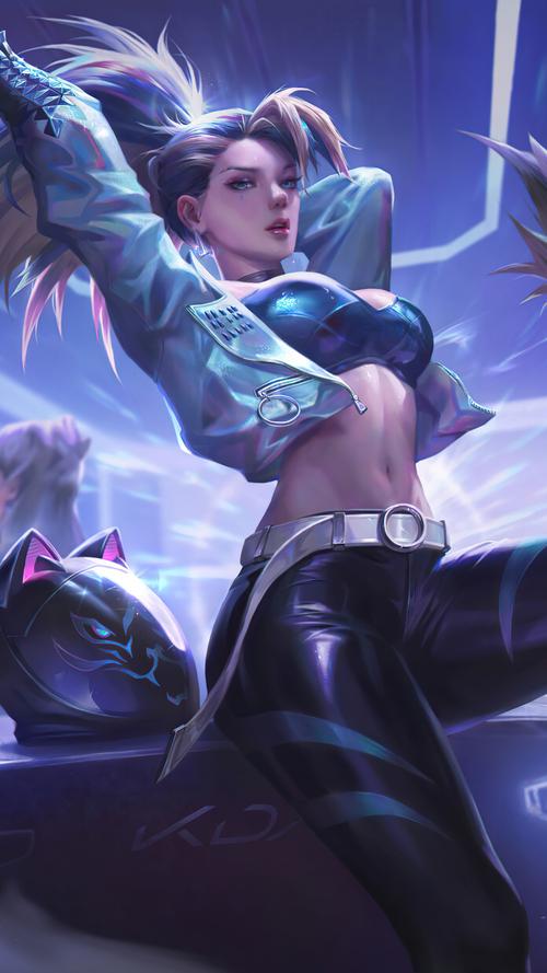 kda more 同人 阿卡丽4k手机壁纸2160x3840_手机壁纸图片高清壁纸