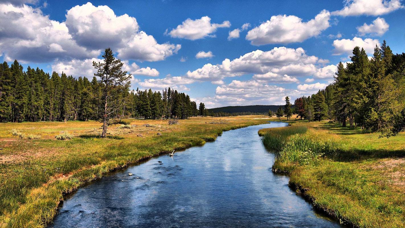 美国黄石国家公园风光高清桌面壁纸