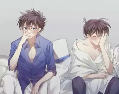 柯南 工藤新一 滚筒洗衣机 黑羽快斗 怪盗基德 快新(`)