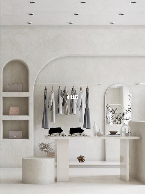 侘寂风女装店设计与装修|效果图分享_设计_装修_女装