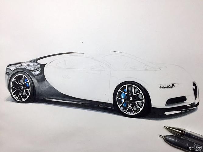 【马克大叔-手绘】买不起还不能画吗系列——布加迪chiron!