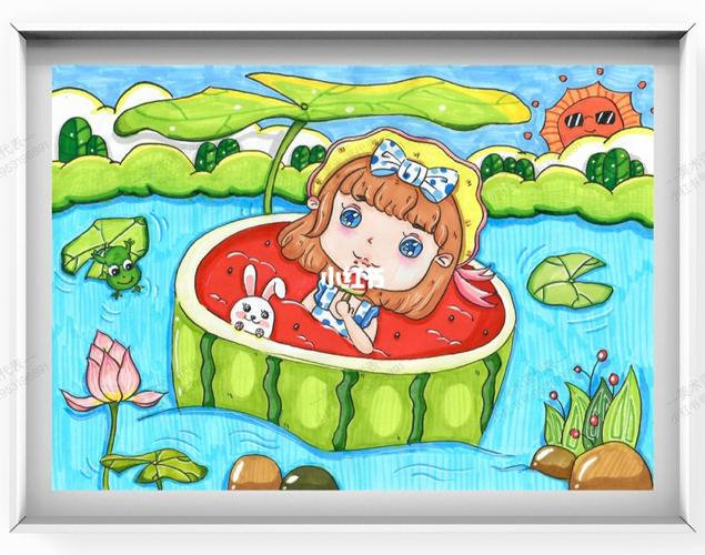 去哪玩_创意画_马克笔画_儿童画_线稿_马克笔_创意儿童画_文化_绘画