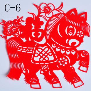 欣赏新款年画新婚房布置老外礼品新春狗年剪纸窗花手工刻纸中国风花篮