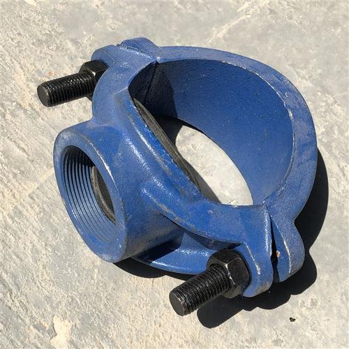 球墨铸铁水卡卡箍开孔分流管道三通哈夫丝抢修抱箍管夹