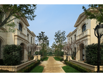 绿城蓝庭伍重院_杭州绿城蓝庭伍重院配套实景图,样板