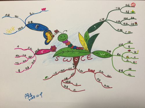 【博图第五期】英国博赞思维导图管理师阿汪第五幅《swoce》