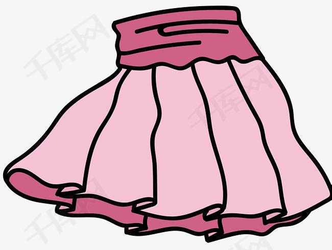 浅色卡通矢量百褶裙百褶裙卡通百褶裙矢量百褶裙裙子卡通风格浅色
