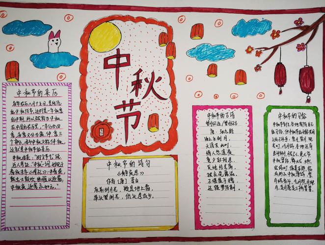 盘锦市第一完全中学"我们的节日——中秋节"手抄报活动评选结果