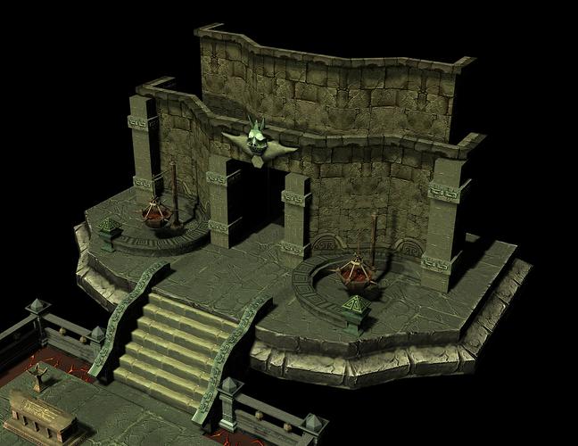 盗墓笔记七星鲁王宫3d游戏场景设计地宫模型