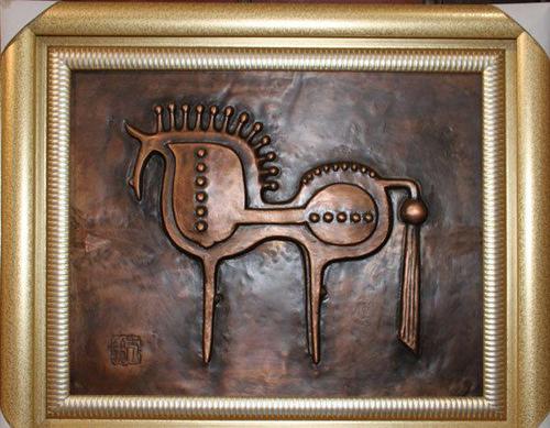 请注意:本图片来自连云港百盛网络有限公司提供的纯手工锻铜 工艺品"