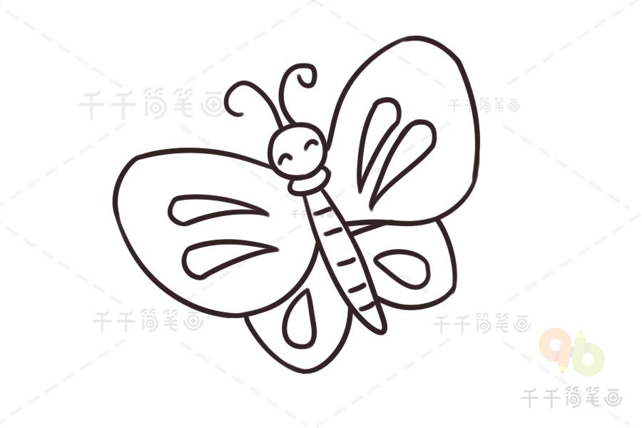 蝴蝶怎么画简单好看