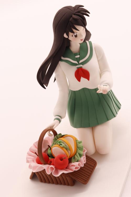 自制超轻粘土手办～日暮戈薇