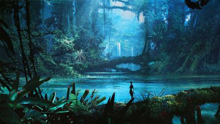 有谁有清晰的阿凡达奇幻森林之景的壁纸吗?如果有动态