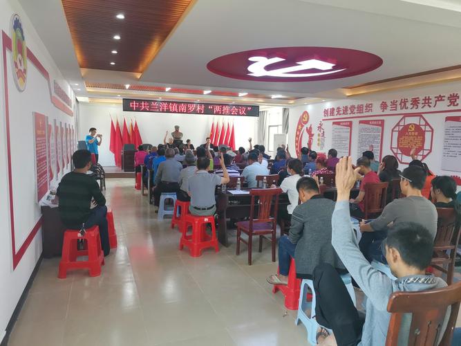 镇人大主席孙亚香,镇包点领导组织委员李成明在南罗村委会会议室召开