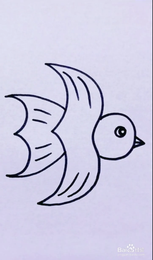 燕子简笔画颜色画法