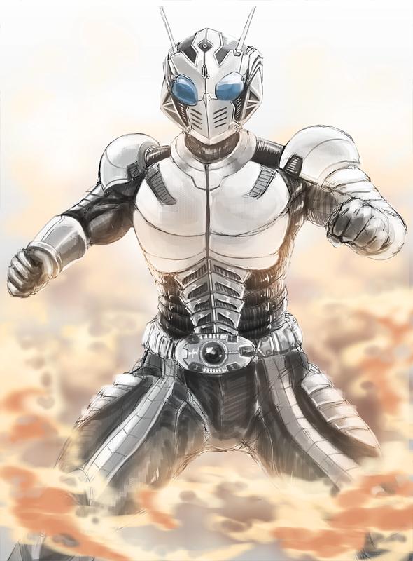 假面骑士钢人,原创骑士,设定为人类开发的 量产骑士系统,以纳米技术