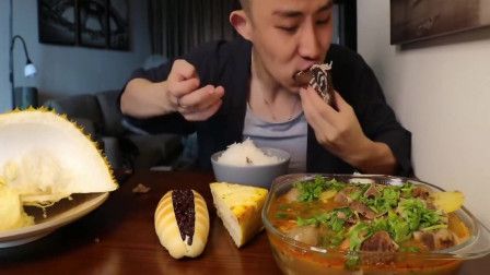 吃播光小强,吃出大餐的感觉,看他表情就知道有多好吃