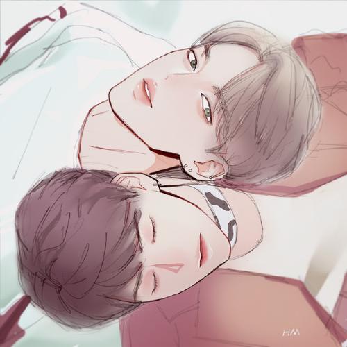 朴智旻# #闵玧其# 匆匆的赶出来了,我刷夜去画我泰老公去了,今晚不