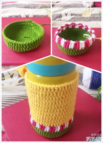 【留住生命中的感动】钩针卡通动物水杯套之狮子头