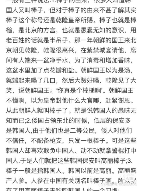 韩国棒子