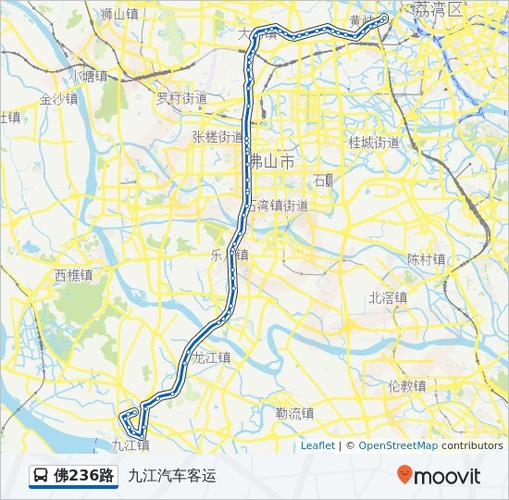 公交佛236路的线路图