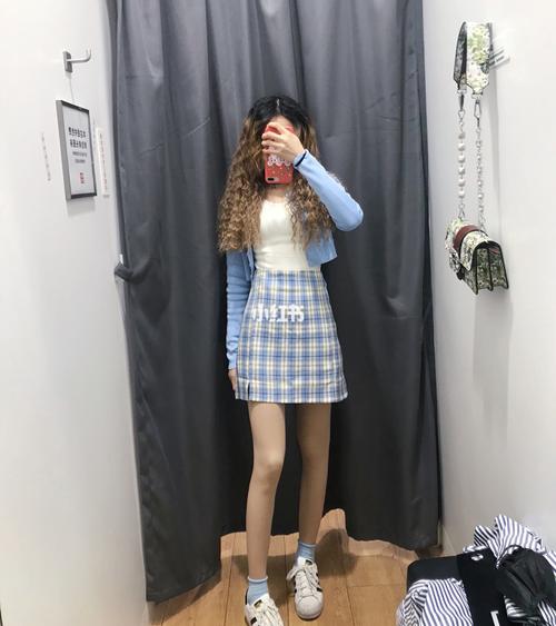 157/80斤的矮个子女生穿搭_穿搭_针织衫_高腰_显高_搭配_时尚_穿搭