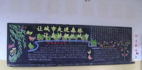 校园创森黑板报