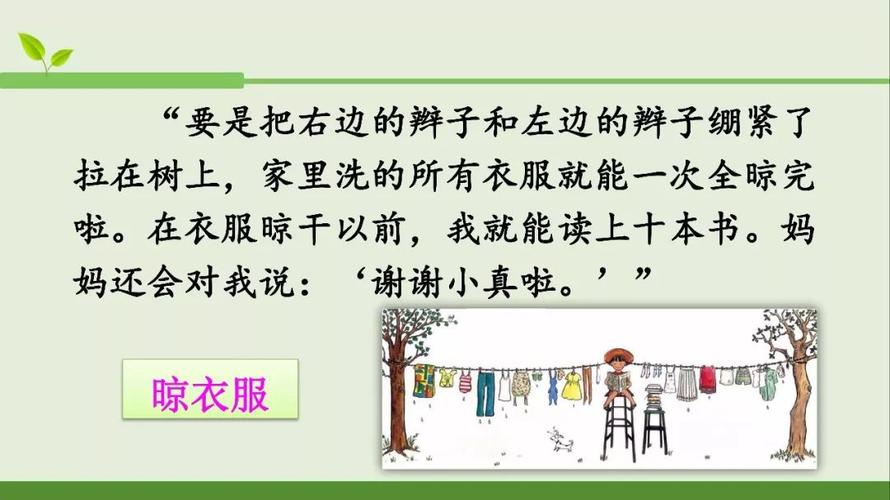 部编版三年级下册语文课文16小真的长头发知识点图文讲解