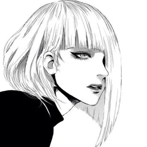 素描女生酷头像