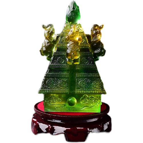 2022年财象高升金贝迎禄琉璃摆件吉鸿财运礼物摆件