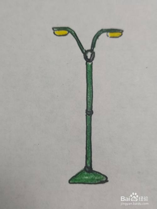 怎么画路灯简笔画