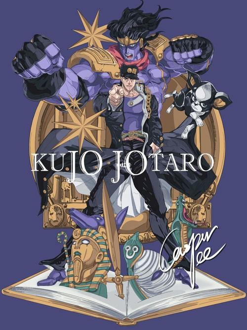 原创插画 jojo的奇妙冒险 《空条承太郎》_冒险_插画
