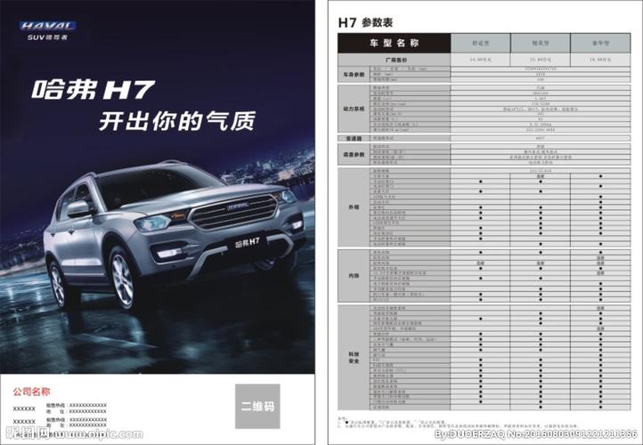 长城哈弗h7参数表图片