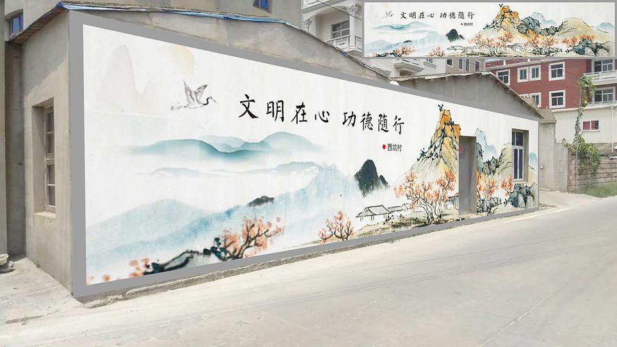 各种文化墙彩绘